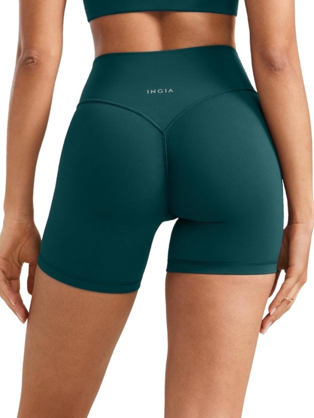 High-Waisted Scrunch Butt Biker Shorts | No Front Seam | 5-Inch Length